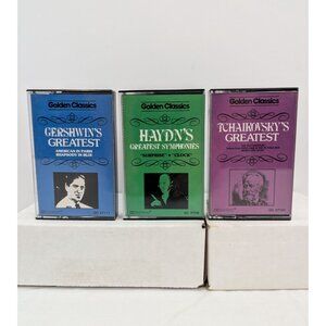 Golden Classics Gershwin, Haydn, Tchaikovsky on Cassette Tape Read Description